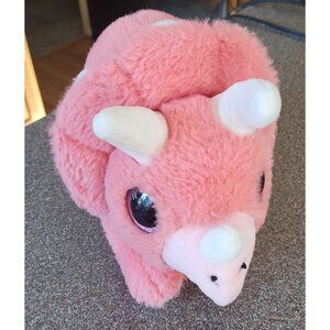 12" Plush Pink Triceratops Jurassic Quest